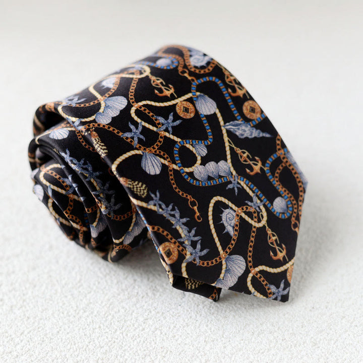 Men's Personalized Horse Printed Hand-Tie Green Necktie - Style #3 - image 5