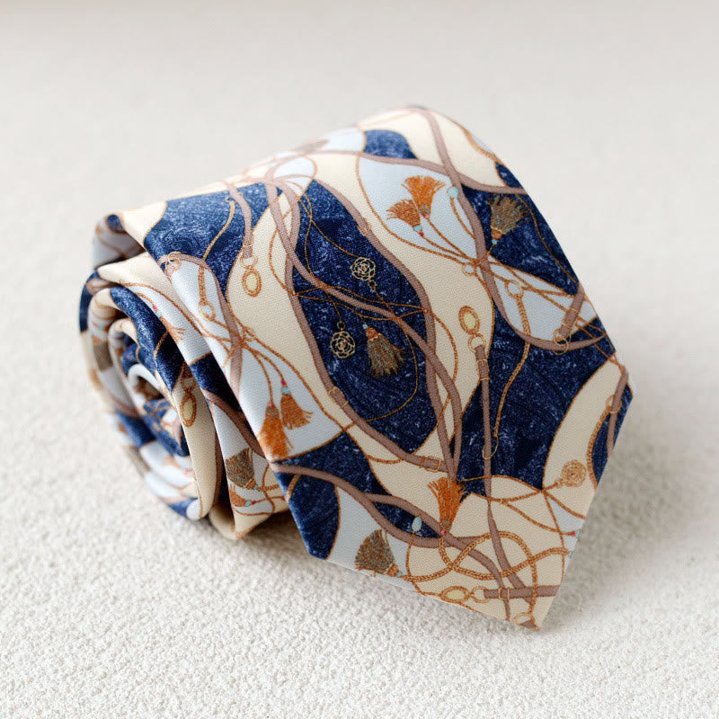 Men's Personalized Horse Printed Hand-Tie Green Necktie - Style #11 - image 13