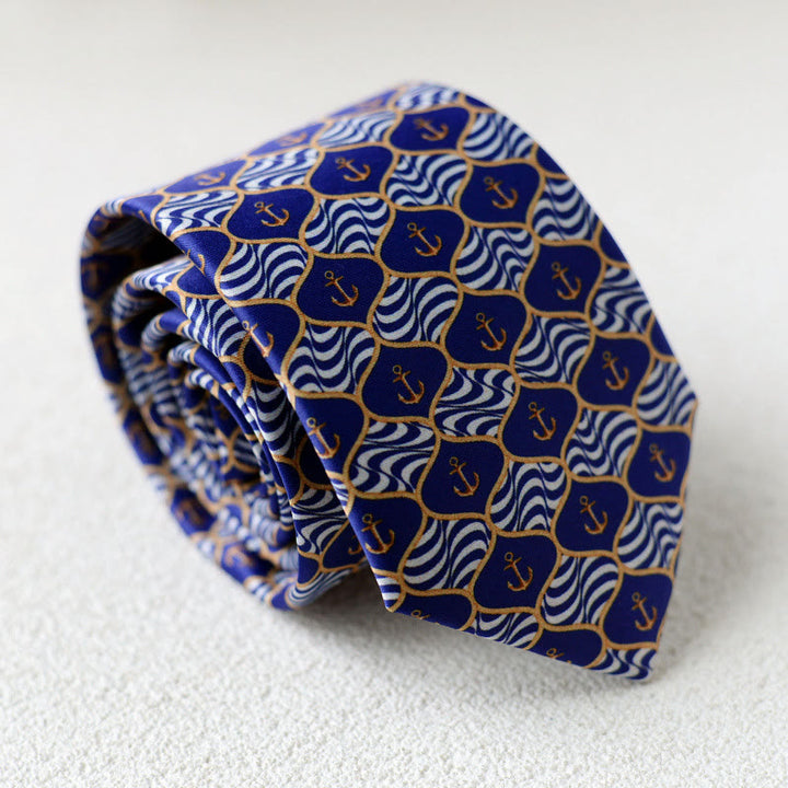 Men's Personalized Horse Printed Hand-Tie Green Necktie - Style #4 - image 6