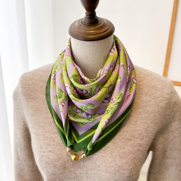 Women's Elegant Retro Printed Square Magnetic Cravat - Style #23 - image 25