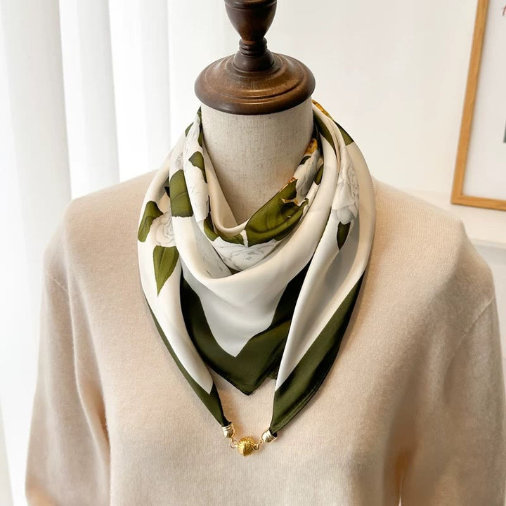 Women's Elegant Retro Printed Square Magnetic Cravat - Style #21 - image 23