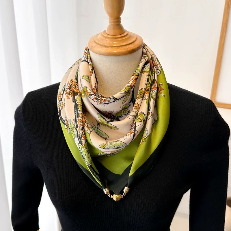 Women's Elegant Retro Printed Square Magnetic Cravat - Style #24 - image 26