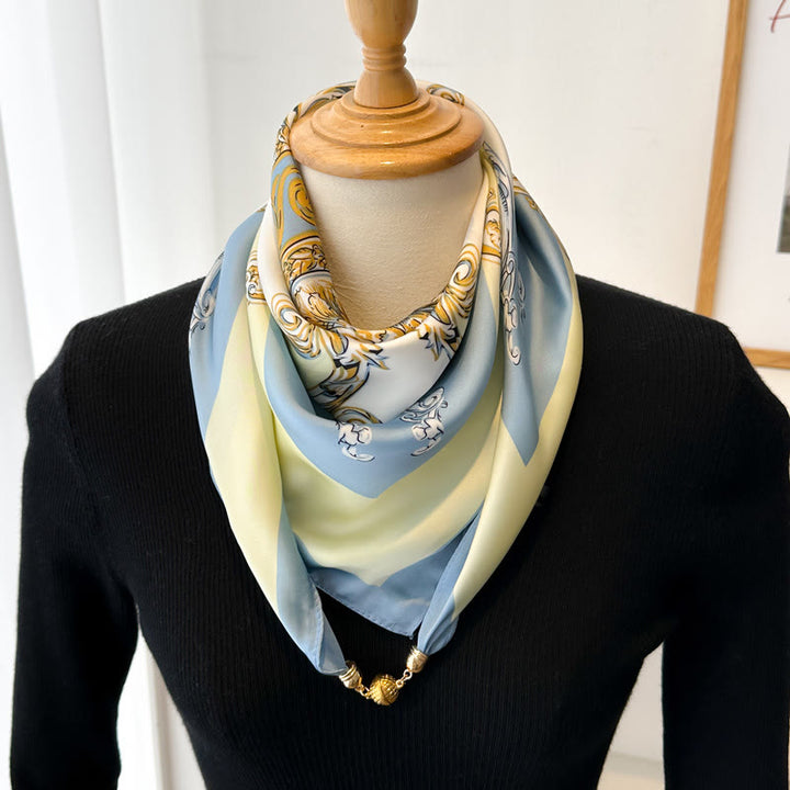 Women's Elegant Retro Printed Square Magnetic Cravat - Style #11 - image 13