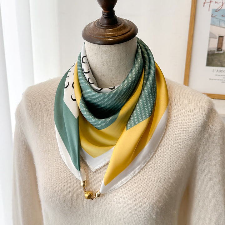 Women's Elegant Retro Printed Square Magnetic Cravat - Style #19 - image 21