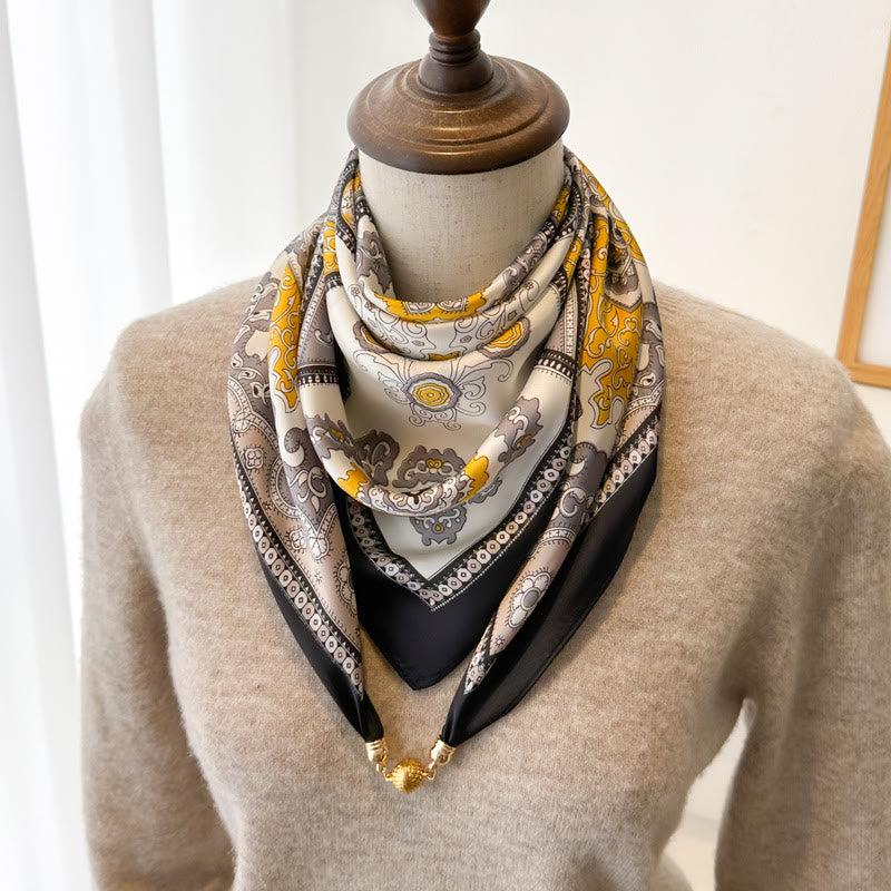 Women's Elegant Retro Printed Square Magnetic Cravat - Style #8 - image 10