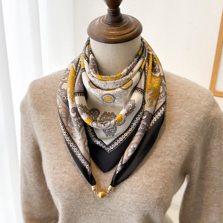 Women's Elegant Retro Printed Square Magnetic Cravat - Style #8 - image 10