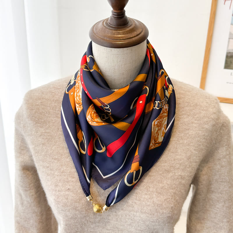 Women's Elegant Retro Printed Square Magnetic Cravat - Style #12 - image 14