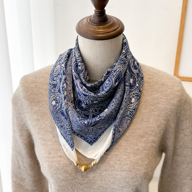 Women's Elegant Retro Printed Square Magnetic Cravat - Style #9 - image 11