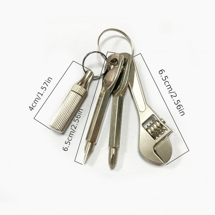 4-In-1 Pocket Mini Tool Knife Wrench Screwdriver Keychain - image 6