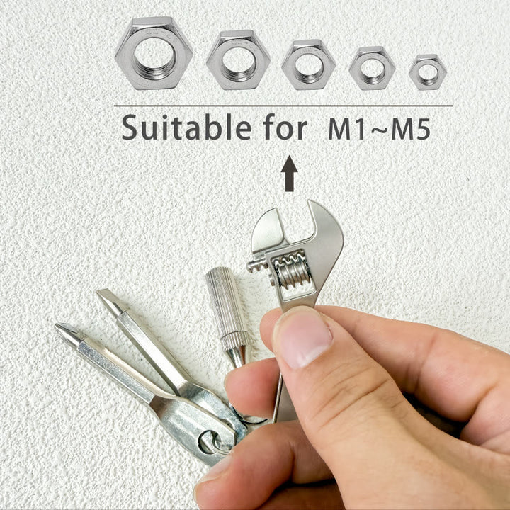 4-In-1 Pocket Mini Tool Knife Wrench Screwdriver Keychain - image 5