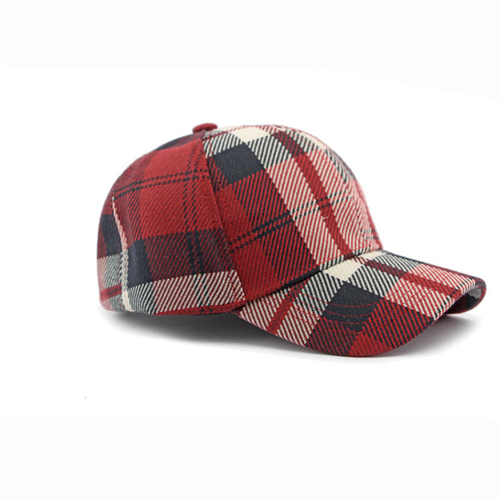 Retro Plaid Pattern Multi-Color Casual Baseball Cap - image 3