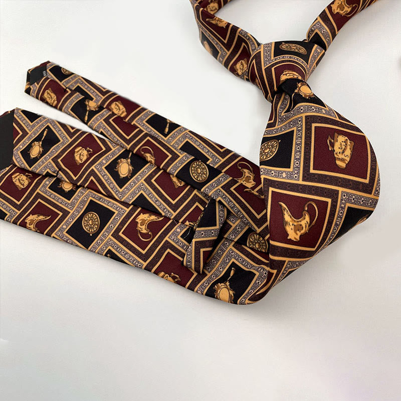 Men's Personalized Retro Patterned Hand Tie Multi Style Necktie - image 1