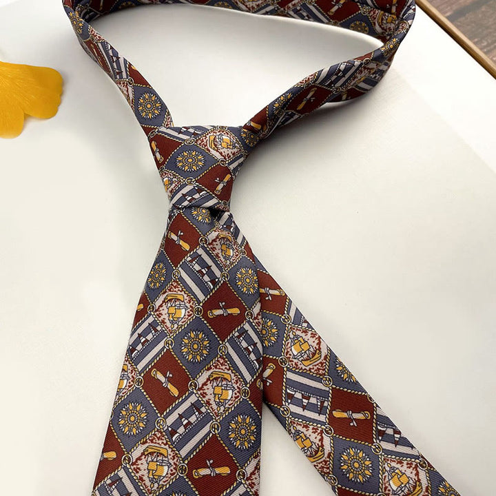 Men's Personalized Retro Patterned Hand Tie Multi Style Necktie - Style #9 - image 11