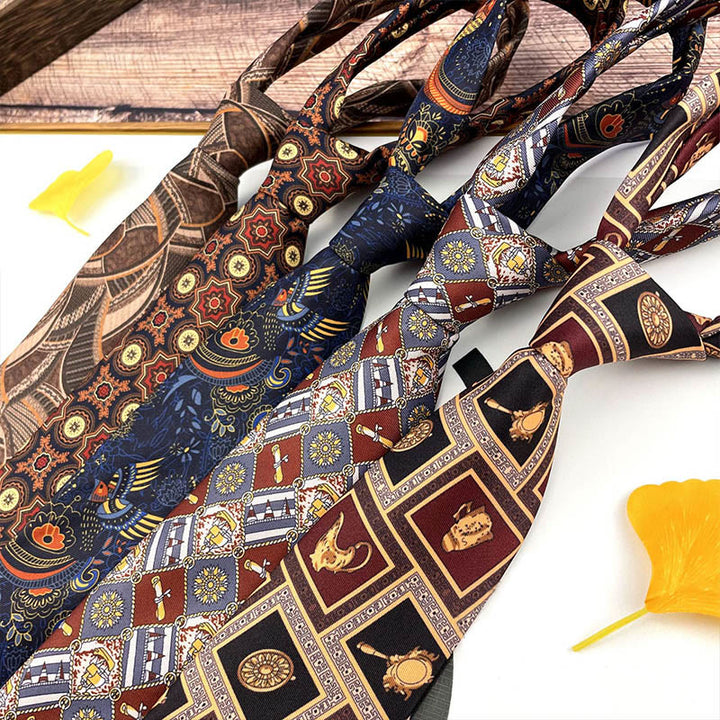 Men's Personalized Retro Patterned Hand Tie Multi Style Necktie - image 3