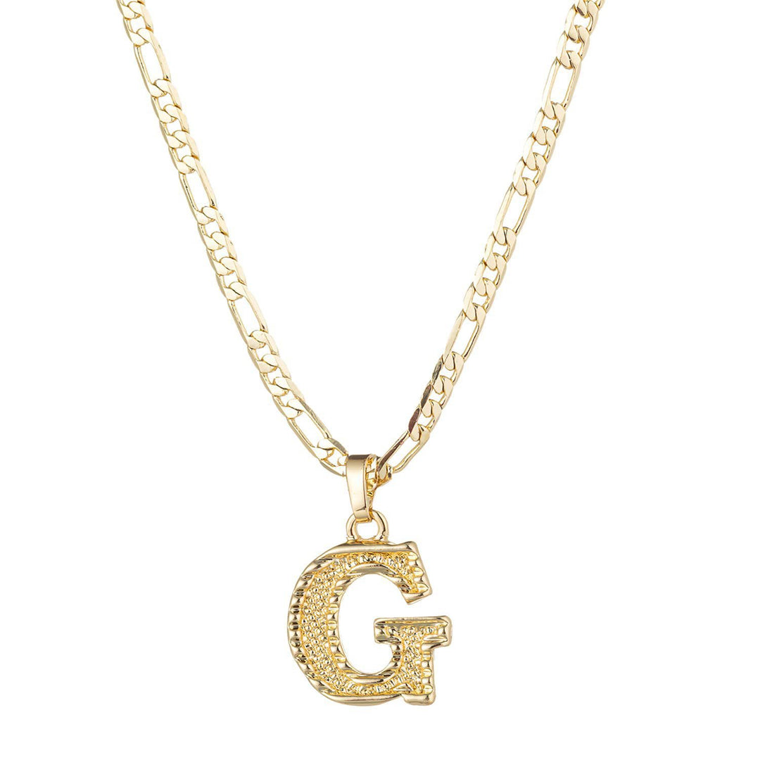 Simple & Noble Golden Letter Pendant Necklace - G - image 9