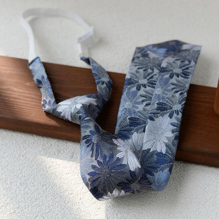 Men's Floral Printed Pre-tie Necktie For Suit - Style #6 - image 6