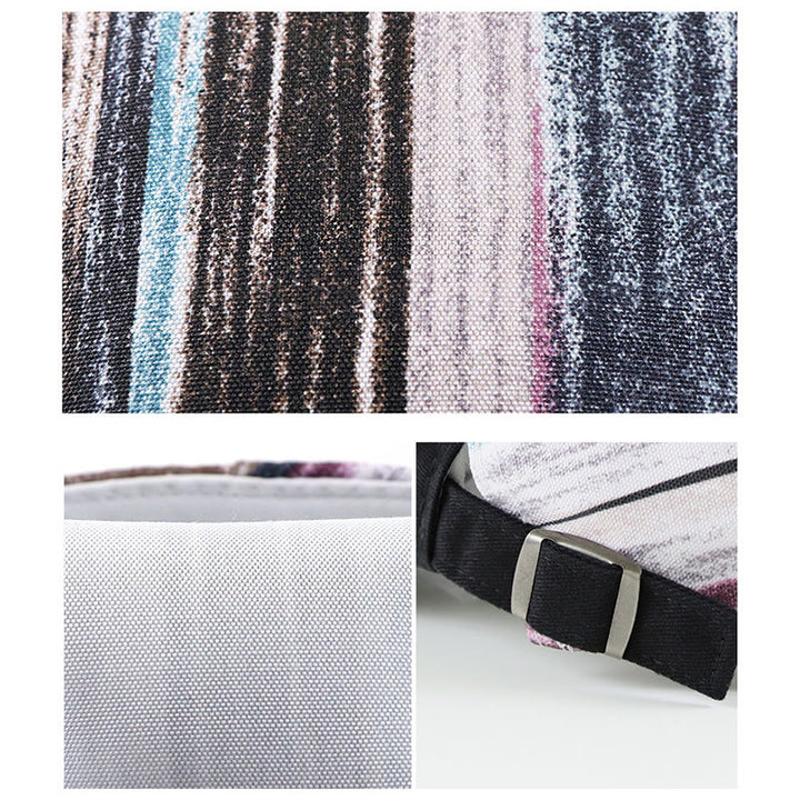 Stylish Abstract Striped Pattern Flat Top Beret Hat - image 2