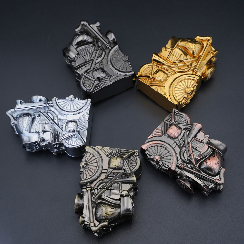 Creative Retro Motorcycle Shaped Metal Kerosene Lighter - image 1
