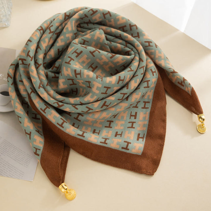 Women's Elegant Retro Rose Polka Dot Square Magnetic Cravat - Style #5 - image 4