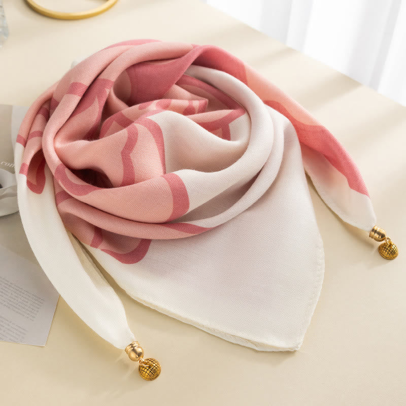 Women's Elegant Retro Rose Polka Dot Square Magnetic Cravat - Style #12 - image 11