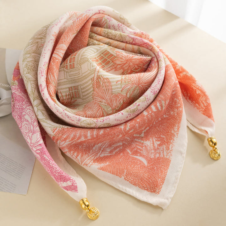 Women's Elegant Retro Rose Polka Dot Square Magnetic Cravat - Style #23 - image 22