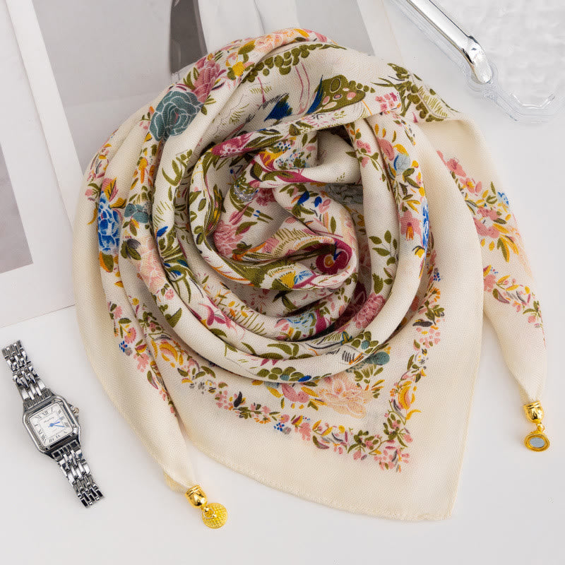 Women's Elegant Retro Rose Polka Dot Square Magnetic Cravat - Style #33 - image 32