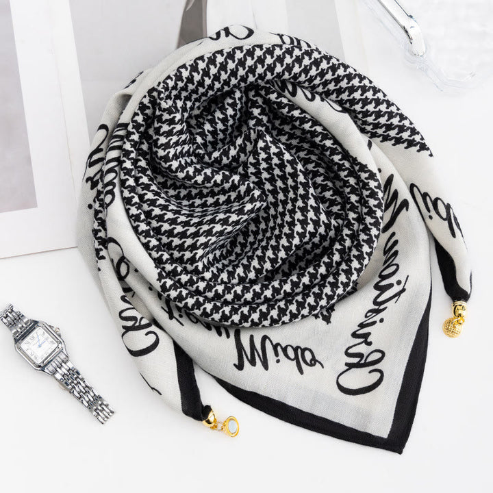 Women's Elegant Retro Rose Polka Dot Square Magnetic Cravat - Style #45 - image 44