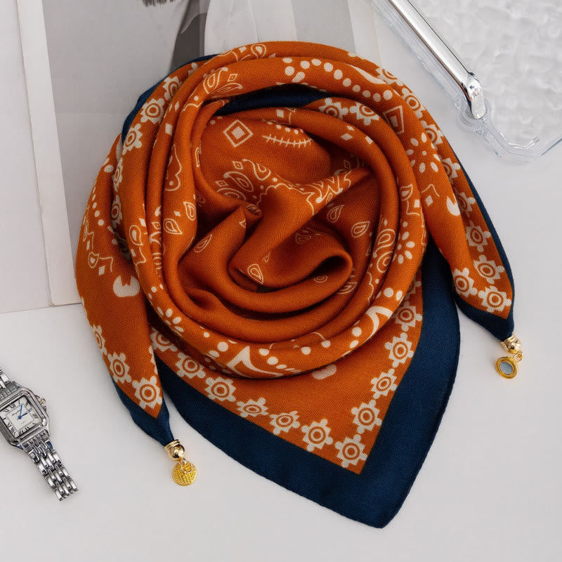 Women's Elegant Retro Rose Polka Dot Square Magnetic Cravat - Style #44 - image 43