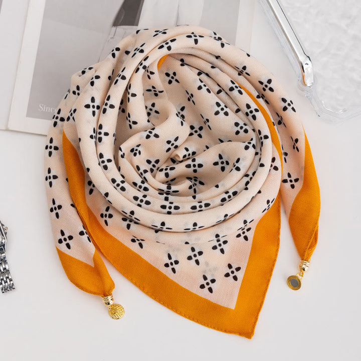 Women's Elegant Retro Rose Polka Dot Square Magnetic Cravat - Style #43 - image 42