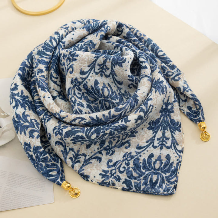 Women's Elegant Retro Rose Polka Dot Square Magnetic Cravat - Style #50 - image 49