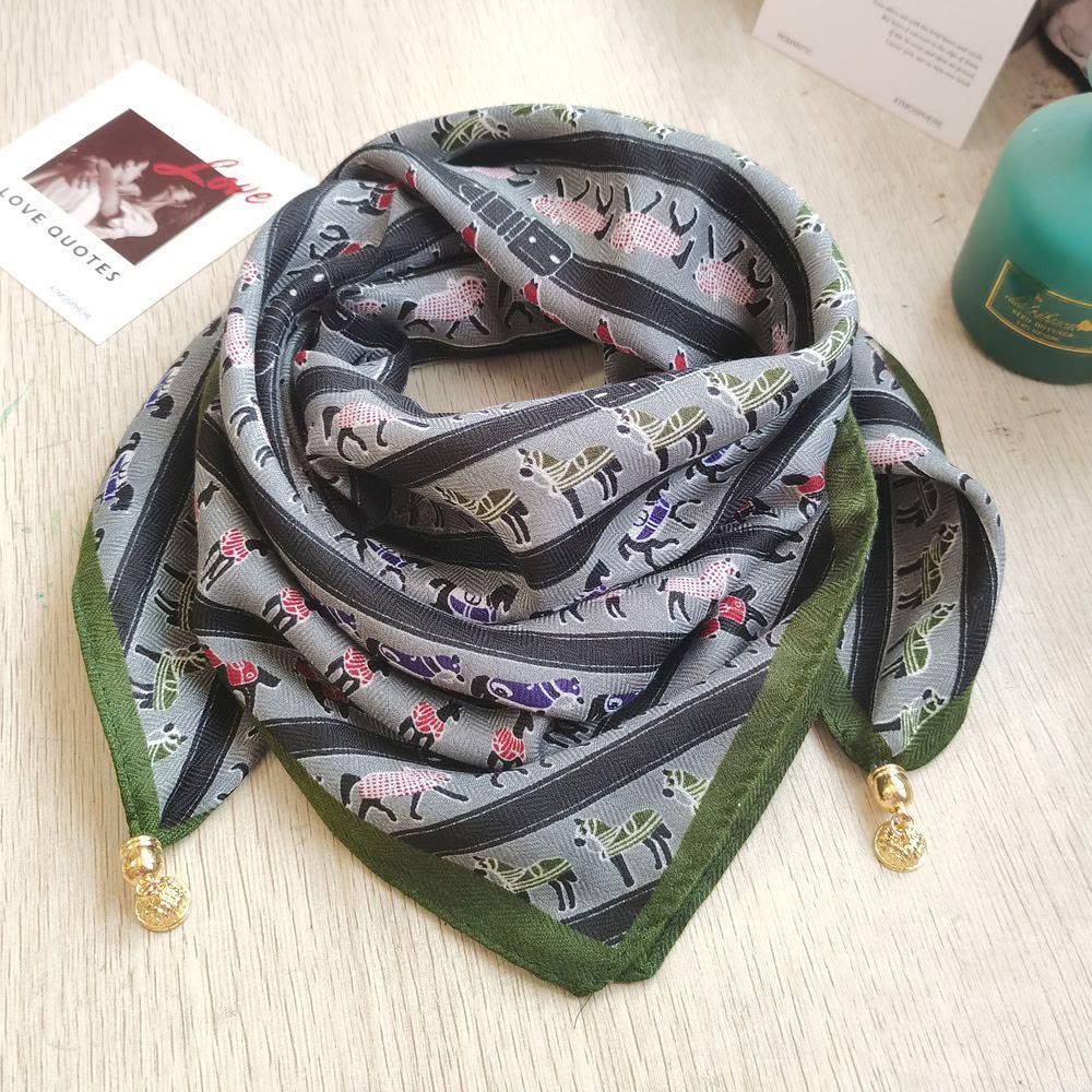 Women's Elegant Retro Rose Polka Dot Square Magnetic Cravat - Style #54 - image 53