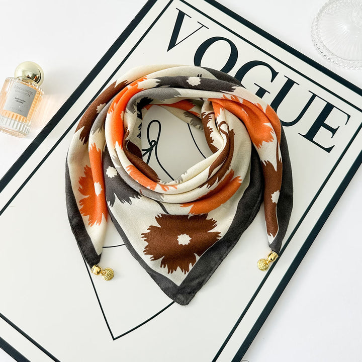 Women's Elegant Retro Rose Polka Dot Square Magnetic Cravat - Style #58 - image 57