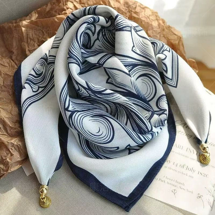 Women's Elegant Retro Rose Polka Dot Square Magnetic Cravat - Style #63 - image 61
