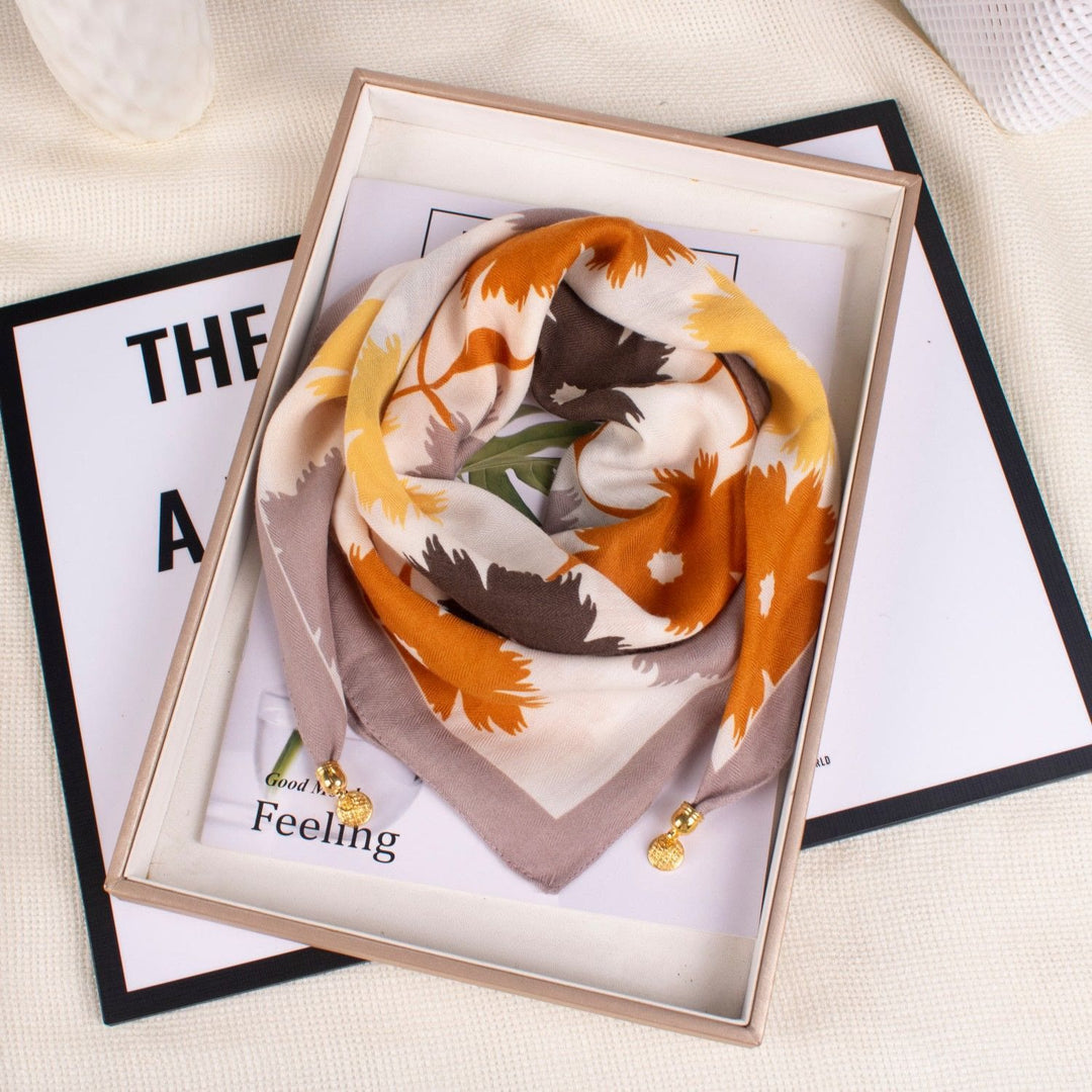 Women's Elegant Retro Rose Polka Dot Square Magnetic Cravat - Style #57 - image 56