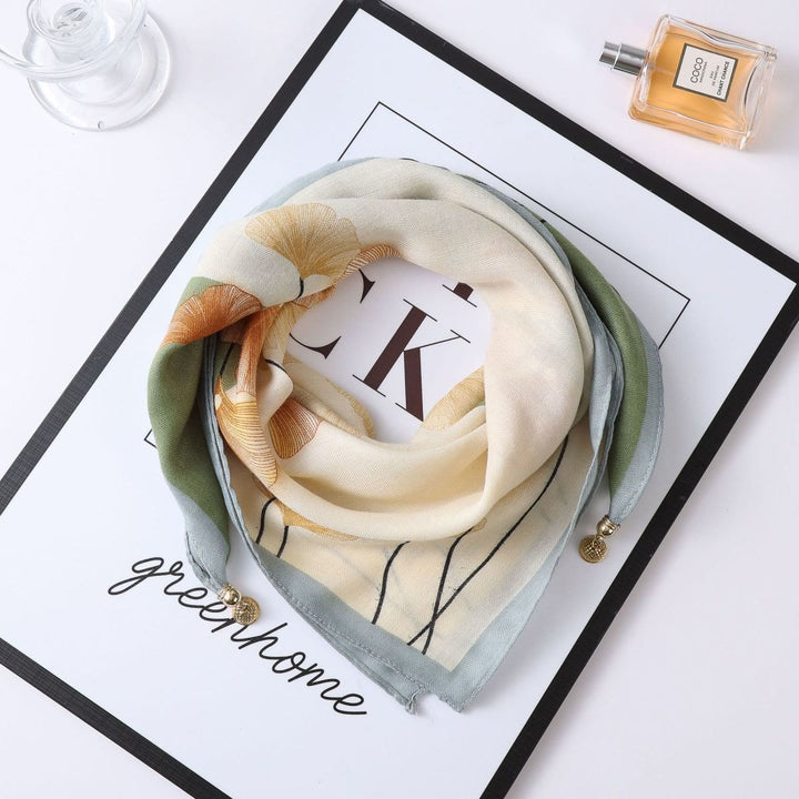 Women's Elegant Retro Rose Polka Dot Square Magnetic Cravat - Style #67 - image 66