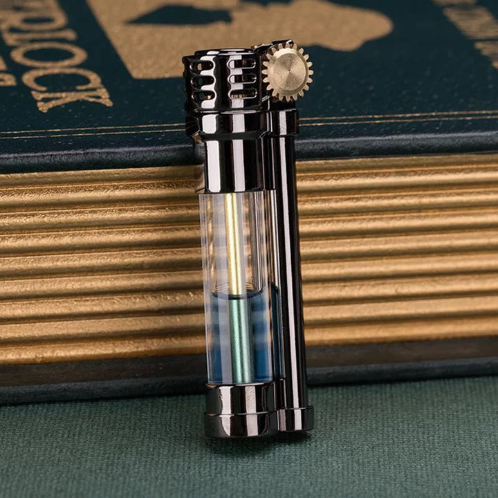 Steampunk Style Transparent Tank Refillable Kerosene Lighter - image 3