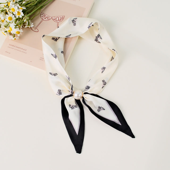 Women's Elegant Retro Pattern Square Scarf - Style #8 - image 8