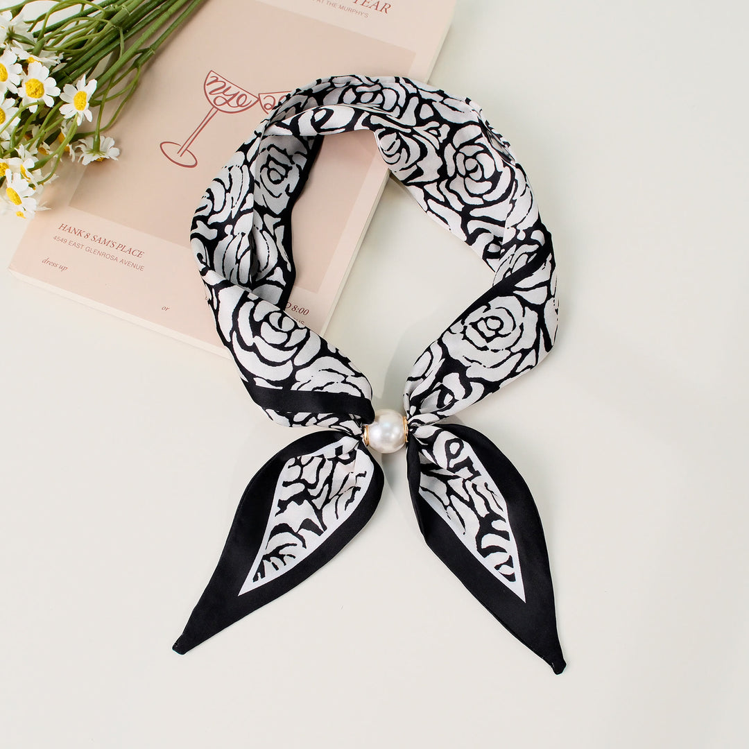 Women's Elegant Retro Pattern Square Scarf - Style #14 - image 14