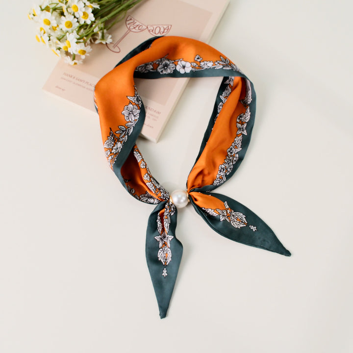 Women's Elegant Retro Pattern Square Scarf - Style #20 - image 20