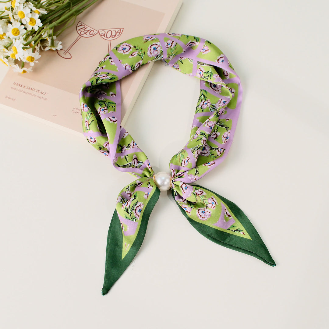 Women's Elegant Retro Pattern Square Scarf - Style #17 - image 17