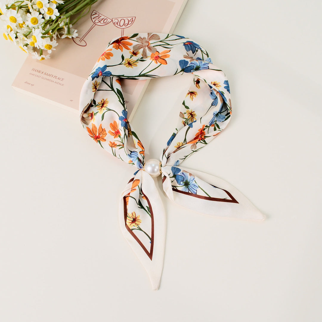 Women's Elegant Retro Pattern Square Scarf - Style #15 - image 15