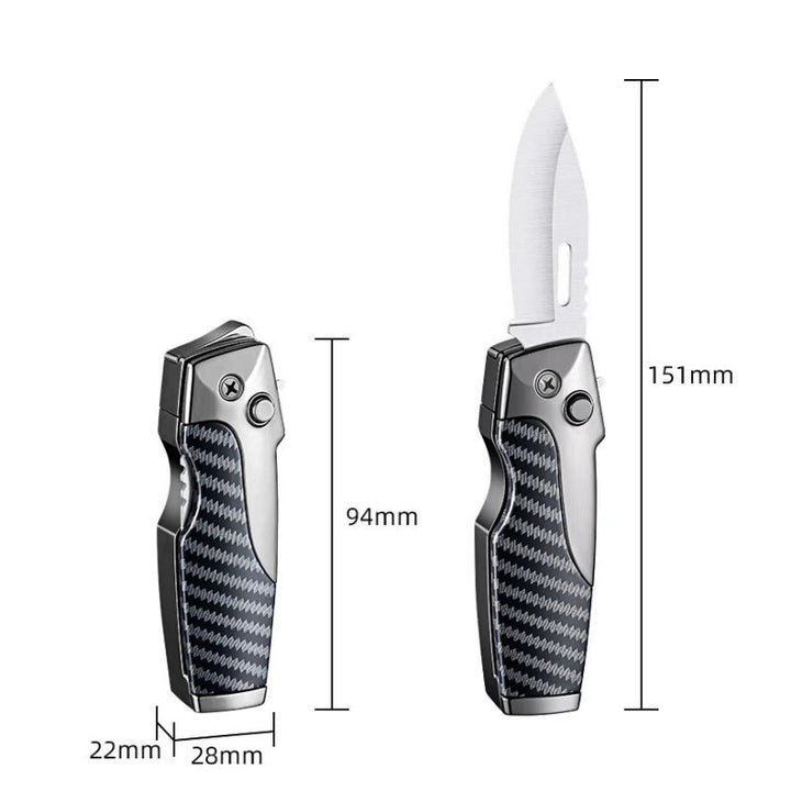2-in-1 Multifunctional Folding Knife Straight Jet Lighter - image 8