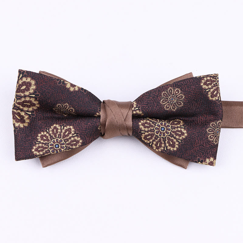 Men's Diverse Patterned Fabric Bow Tie - Style #9 - image 8