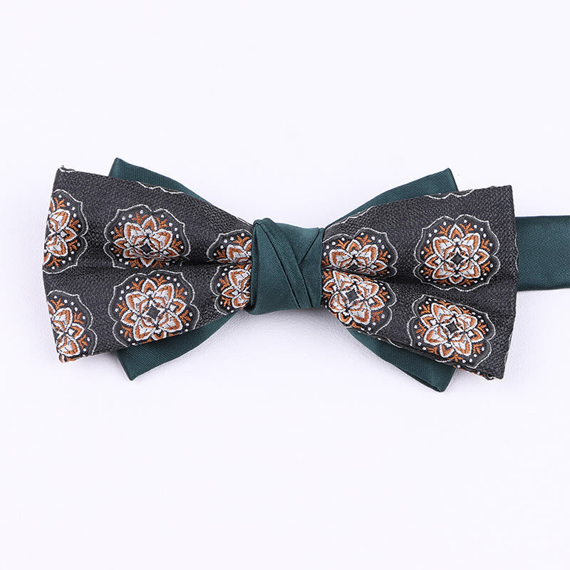 Men's Diverse Patterned Fabric Bow Tie - Style #10 - image 9