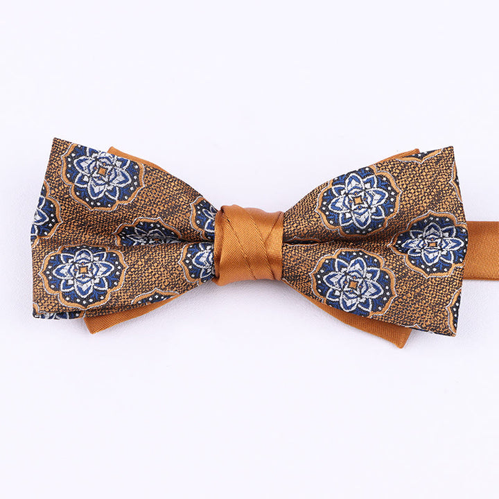 Men's Diverse Patterned Fabric Bow Tie - Style #11 - image 10