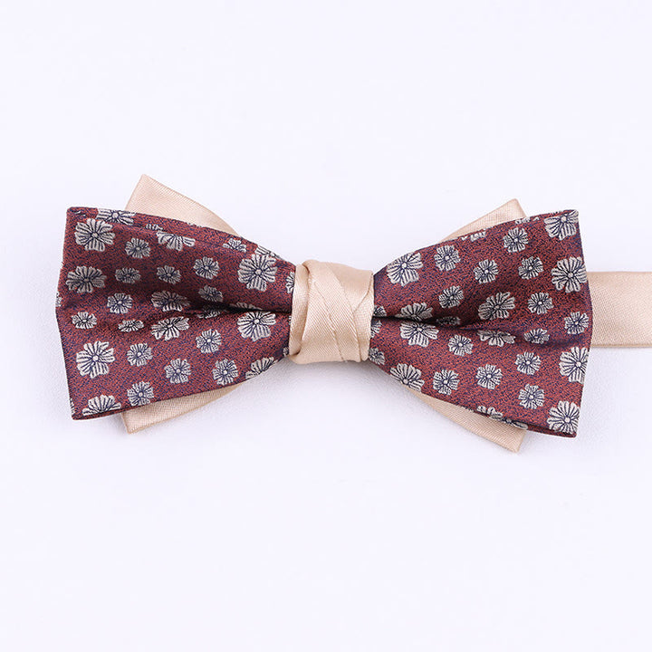 Men's Diverse Patterned Fabric Bow Tie - Style #14 - image 13