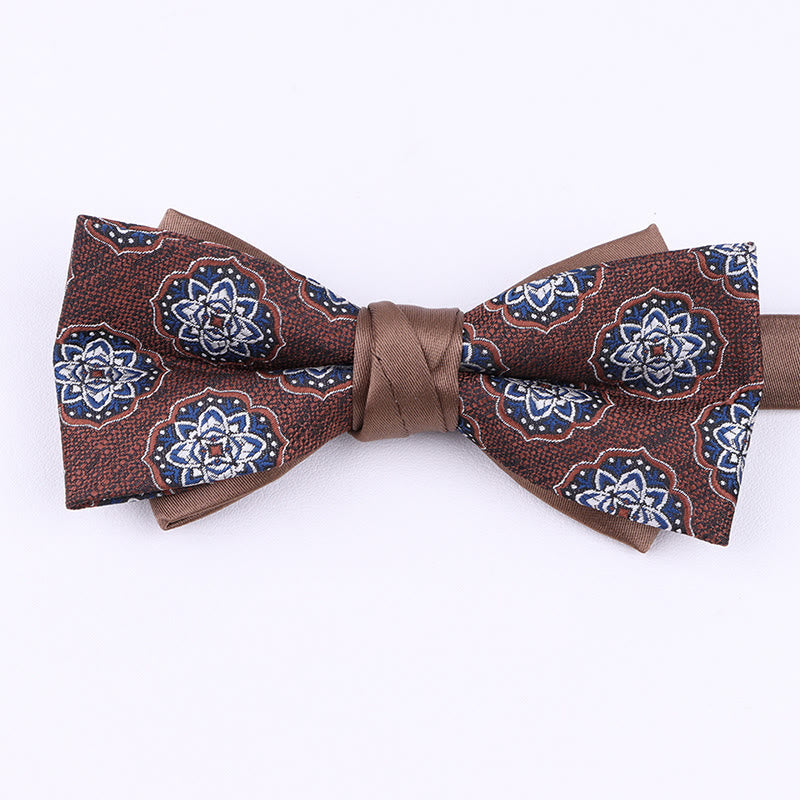 Men's Diverse Patterned Fabric Bow Tie - Style #12 - image 11