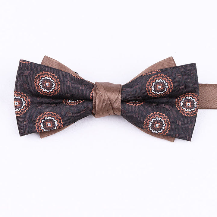 Men's Diverse Patterned Fabric Bow Tie - Style #13 - image 12