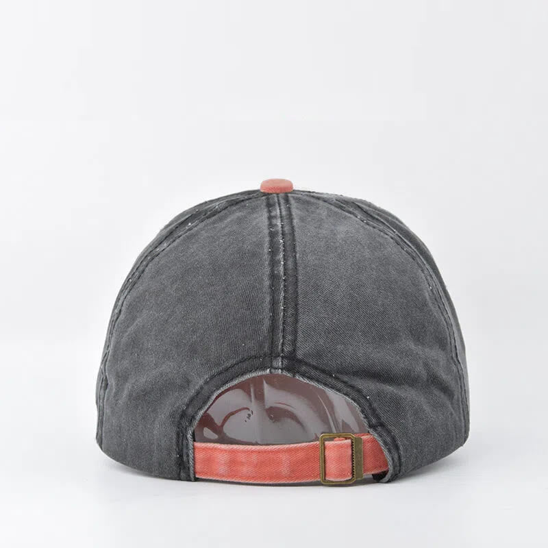 Distressed Two-Tone Anchor Print Frayed Brim Multi Color Baseball Cap - image 2