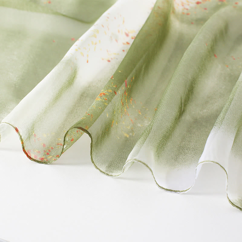 Women's Floral Art Print Lightweight Flowy All-Season Scarf - image 3